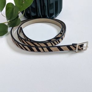 [Banana Republic] Thin Calf Fur Belt